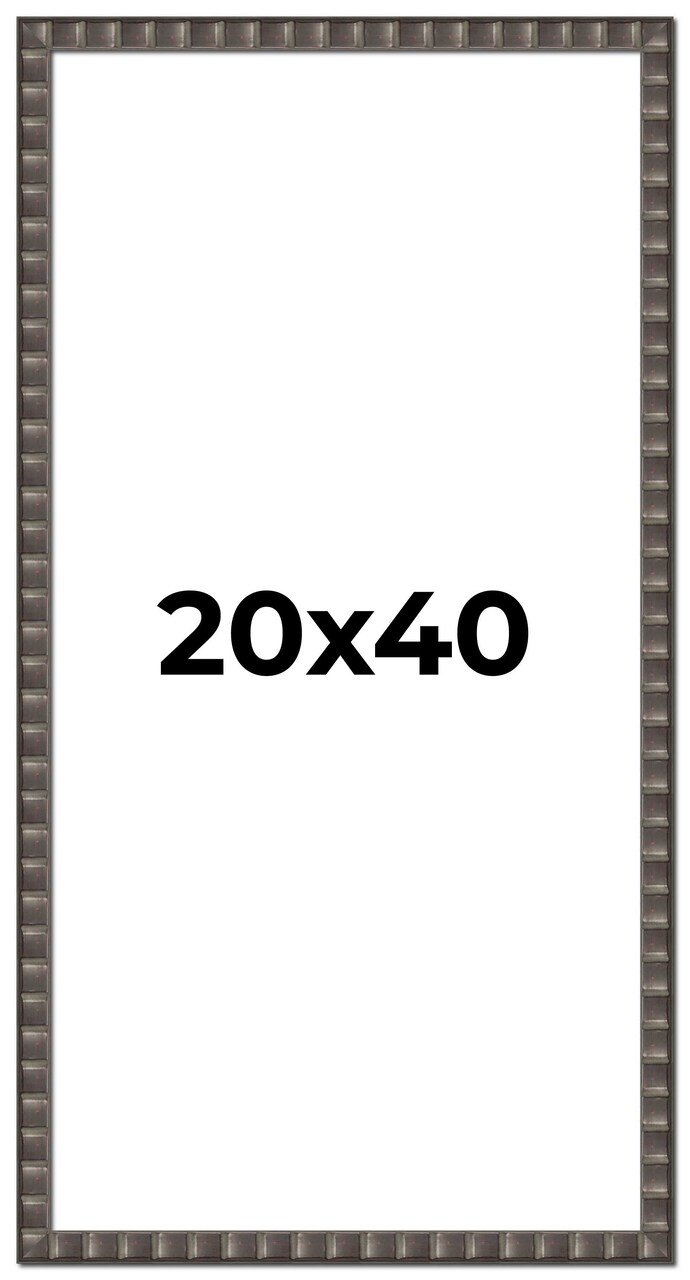 Panoramic Deco Black Picture Frame - UV Acrylic, Foam Board Backing, Hanging Hardware